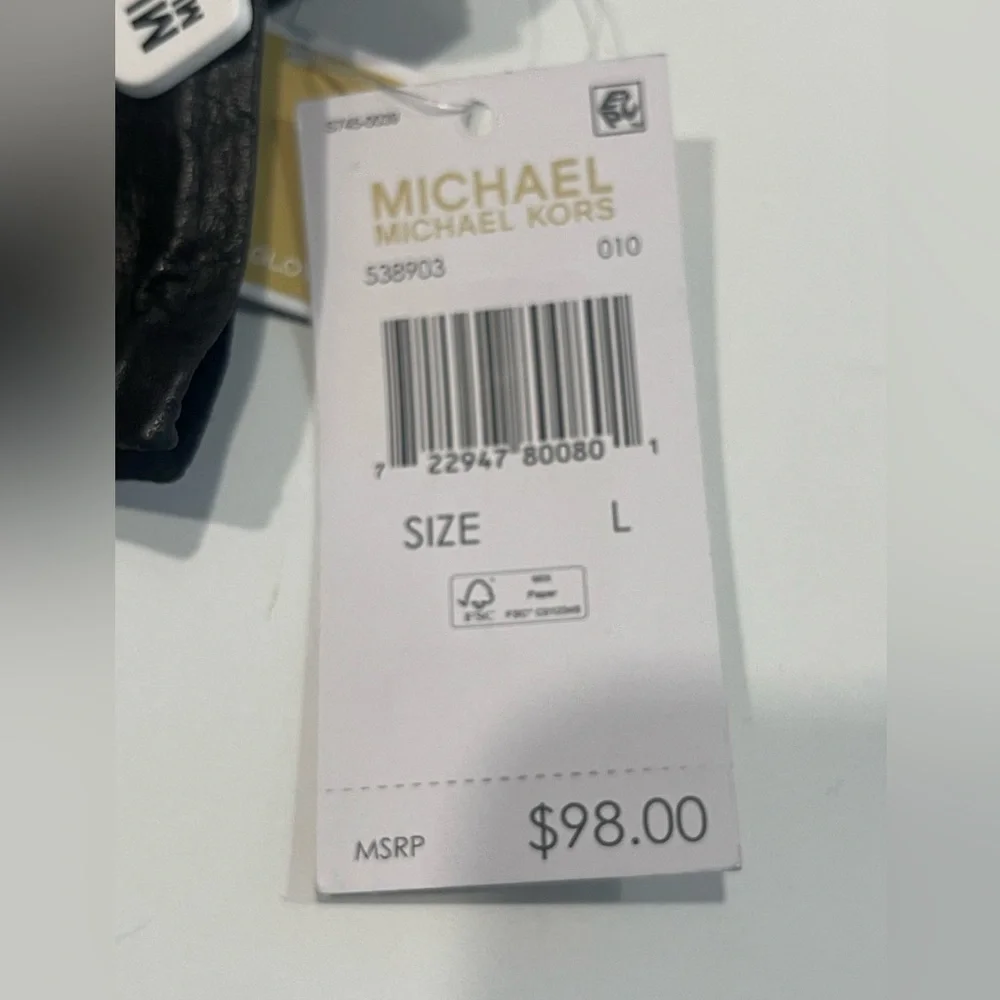 Michael Kors Suede and Leather Gloves - Picture 6 of 6